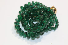 Graduated Forest Green Emerald Necklace
