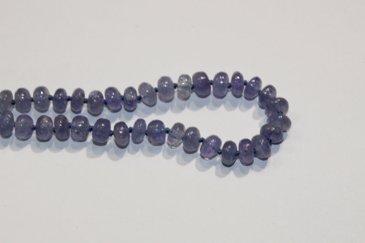 Graduated Light Purple Tanzanite Necklace