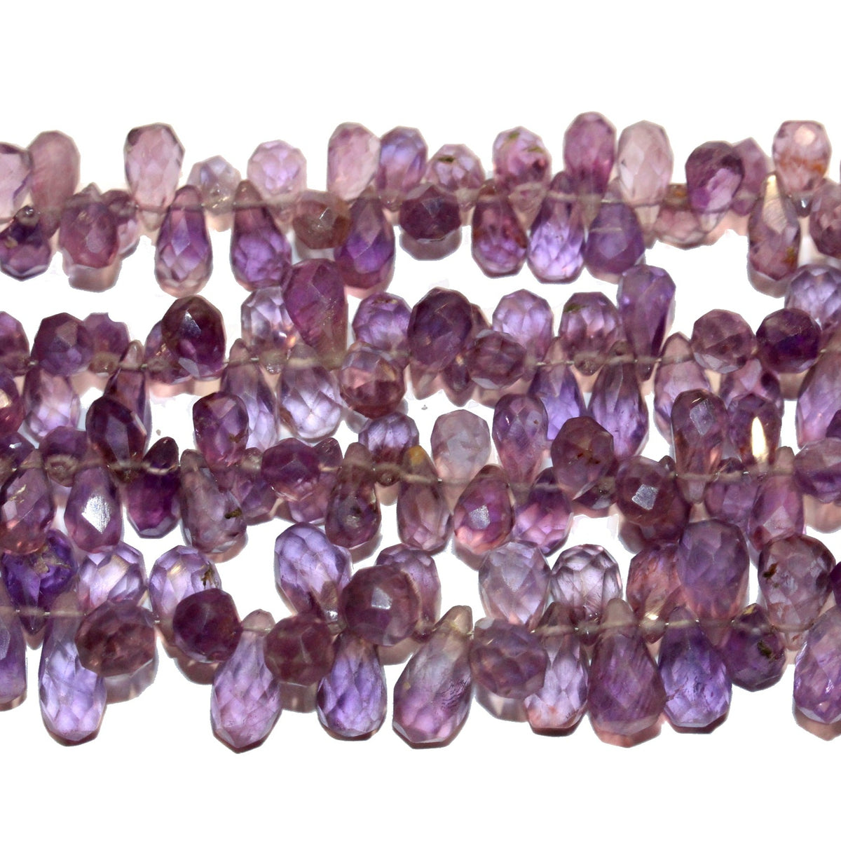Faceted Drop Amethyst Necklace
