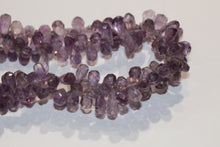 Faceted Drop Amethyst Necklace