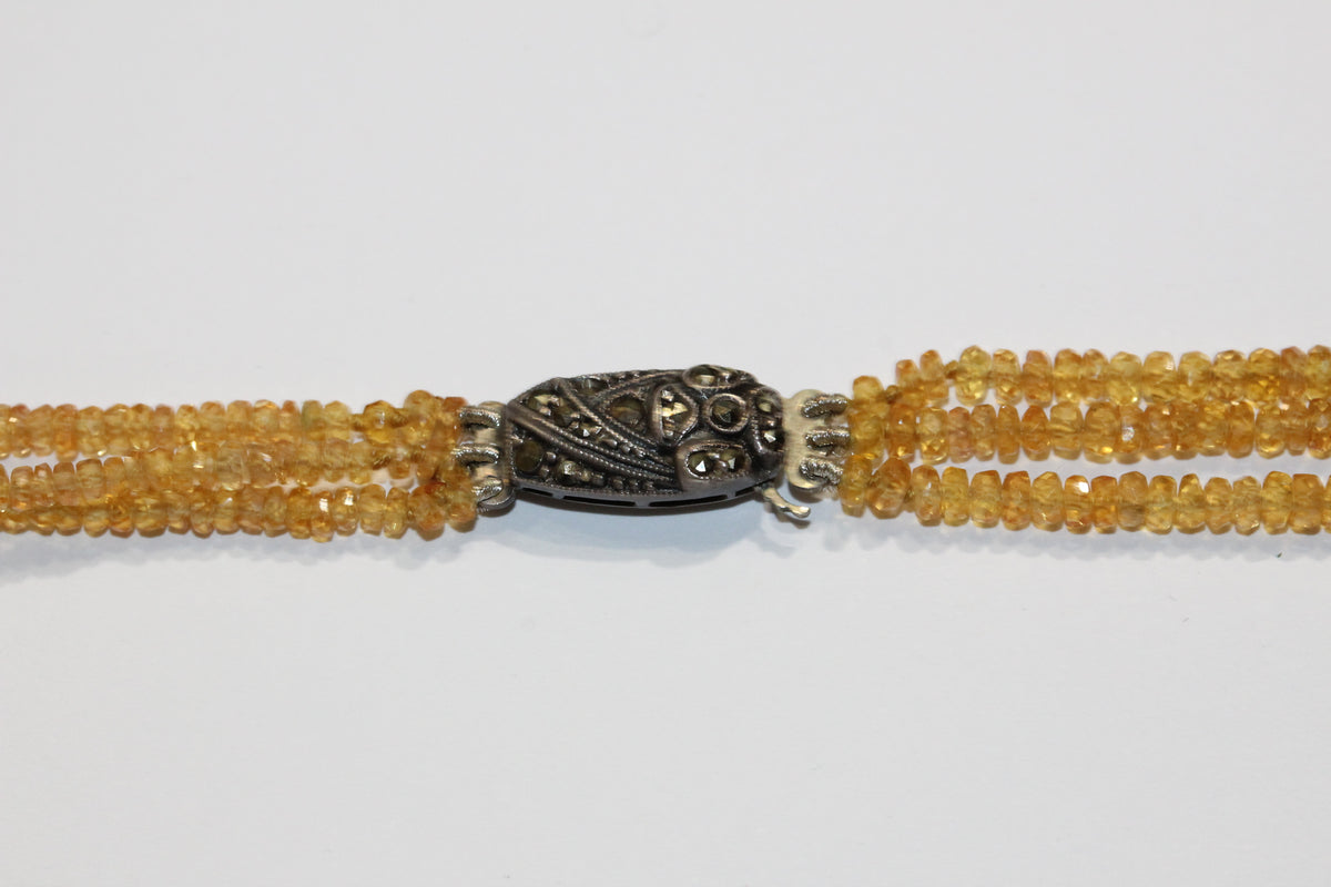 Natural Yellow Sapphire Necklace