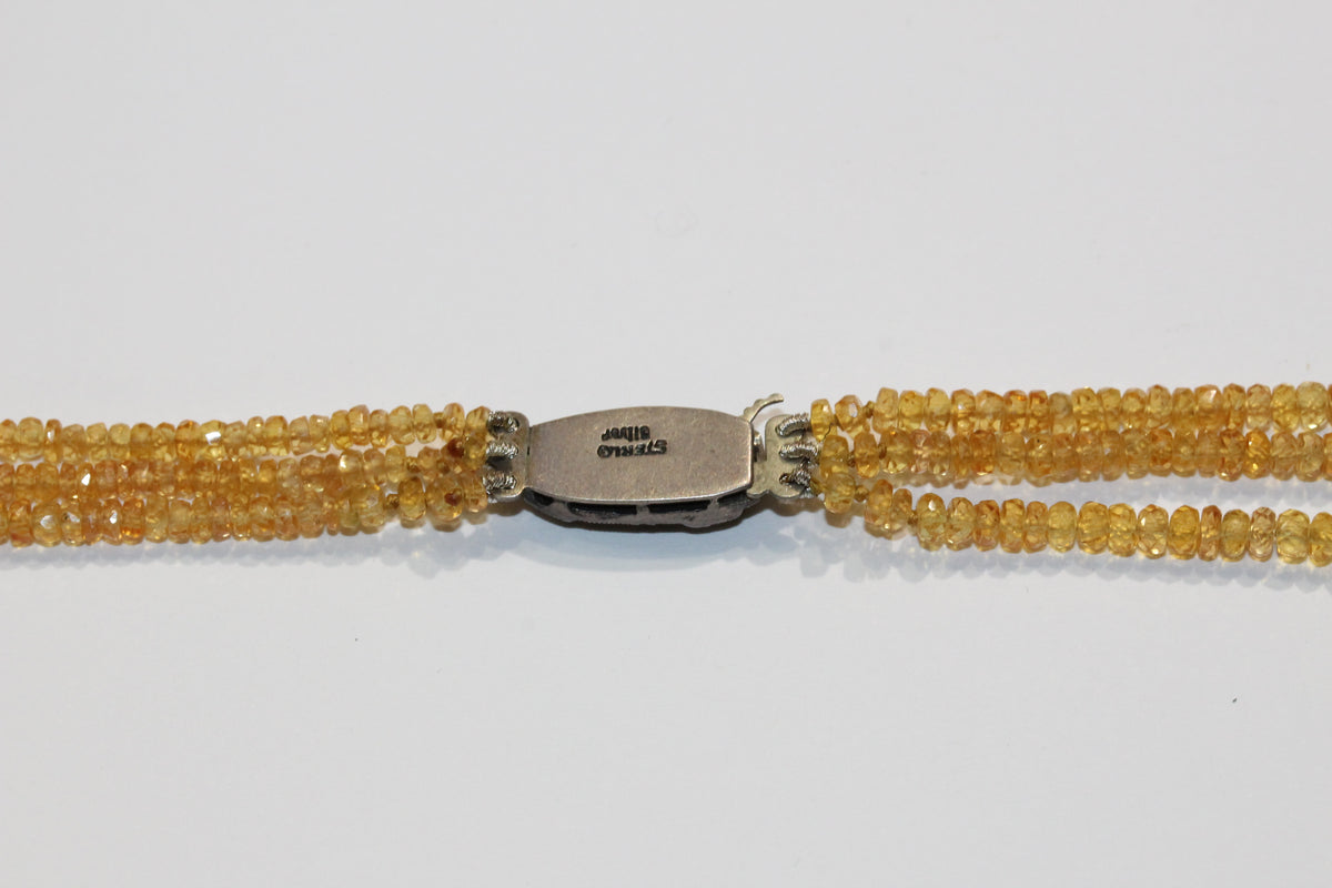 Natural Yellow Sapphire Necklace