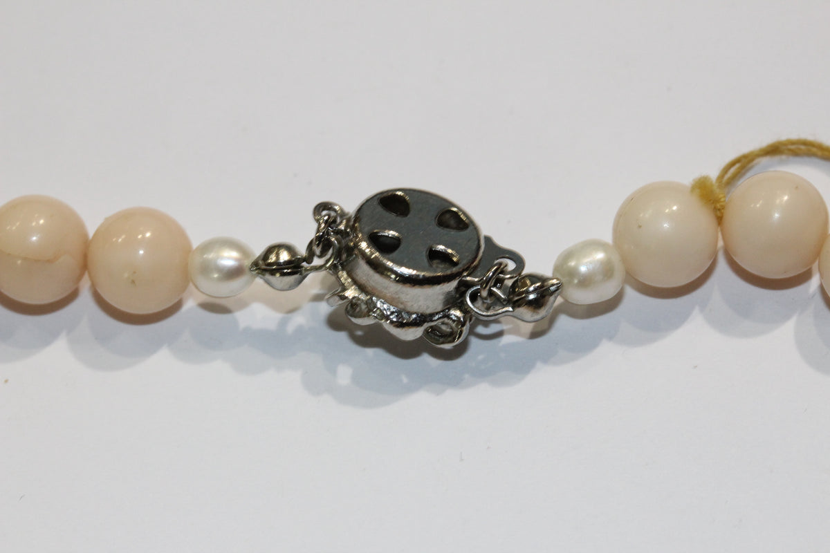 Light Pink Angel Coral Necklace