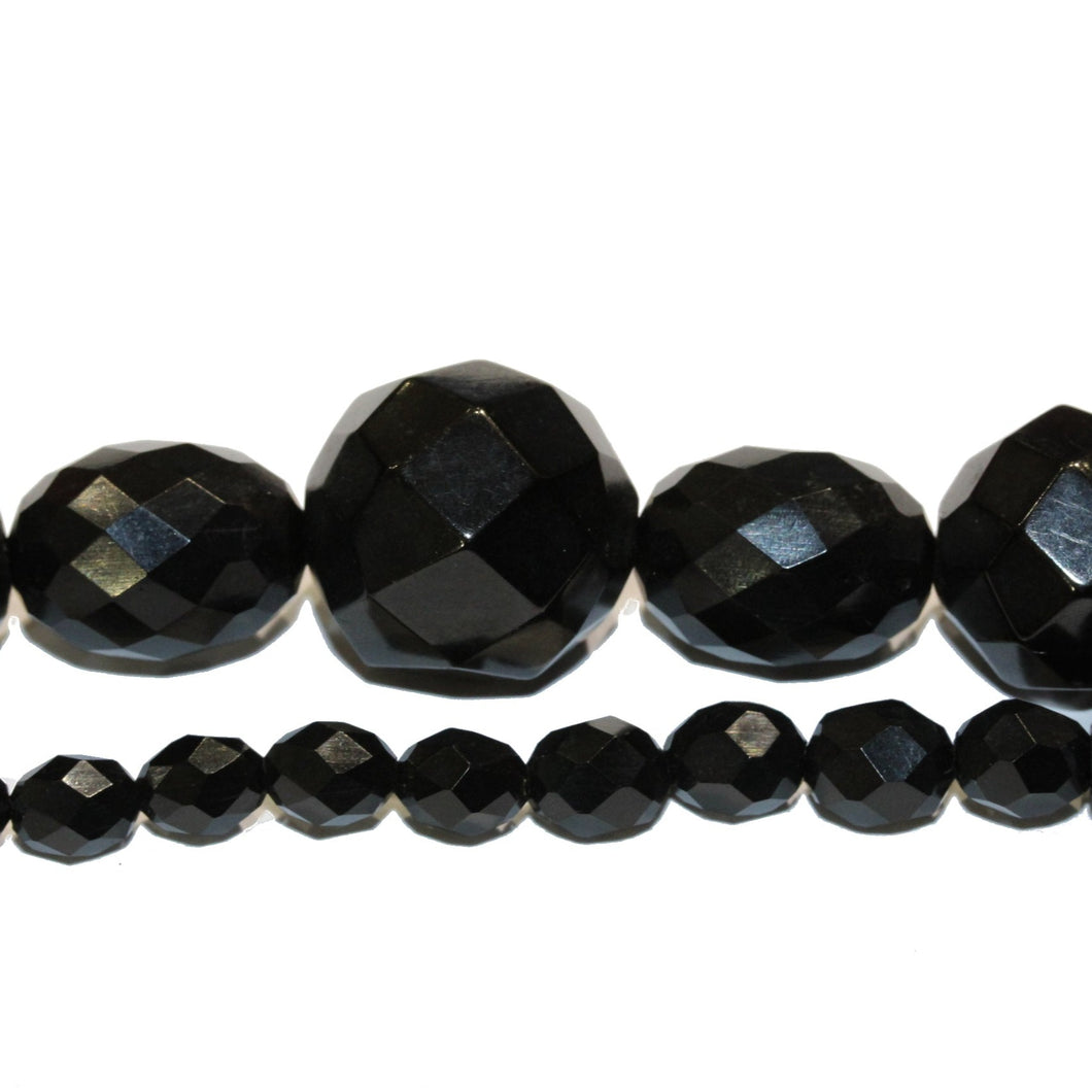 Faceted Victorian Whitby Jet Necklace