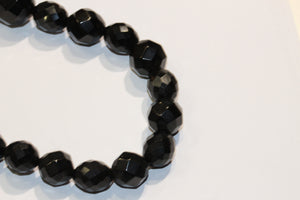 Faceted Victorian Whitby Jet Necklace