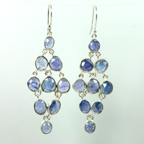 Sterling Silver Tanzanite Earrings