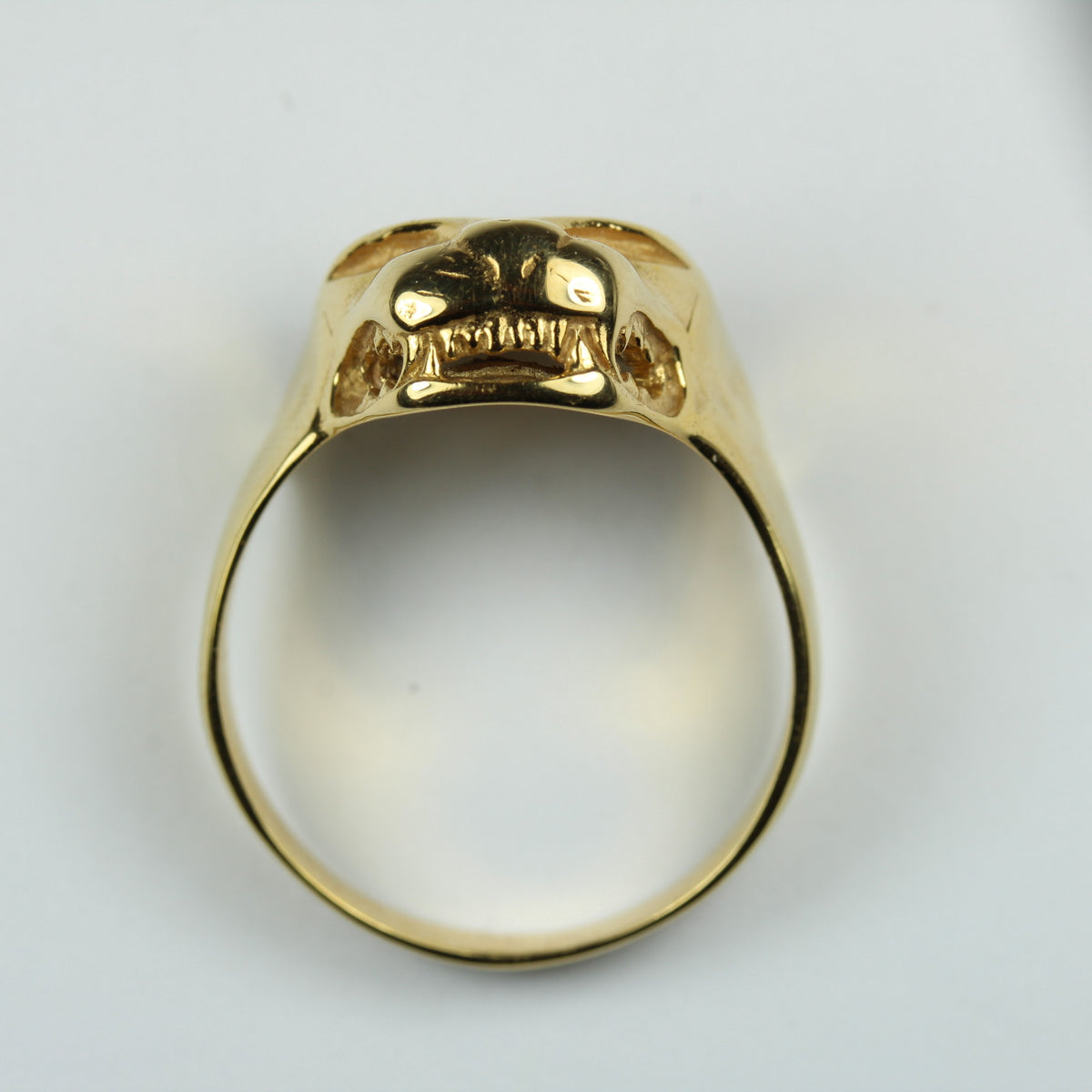 9ct Yellow Gold Panther Mens Ring