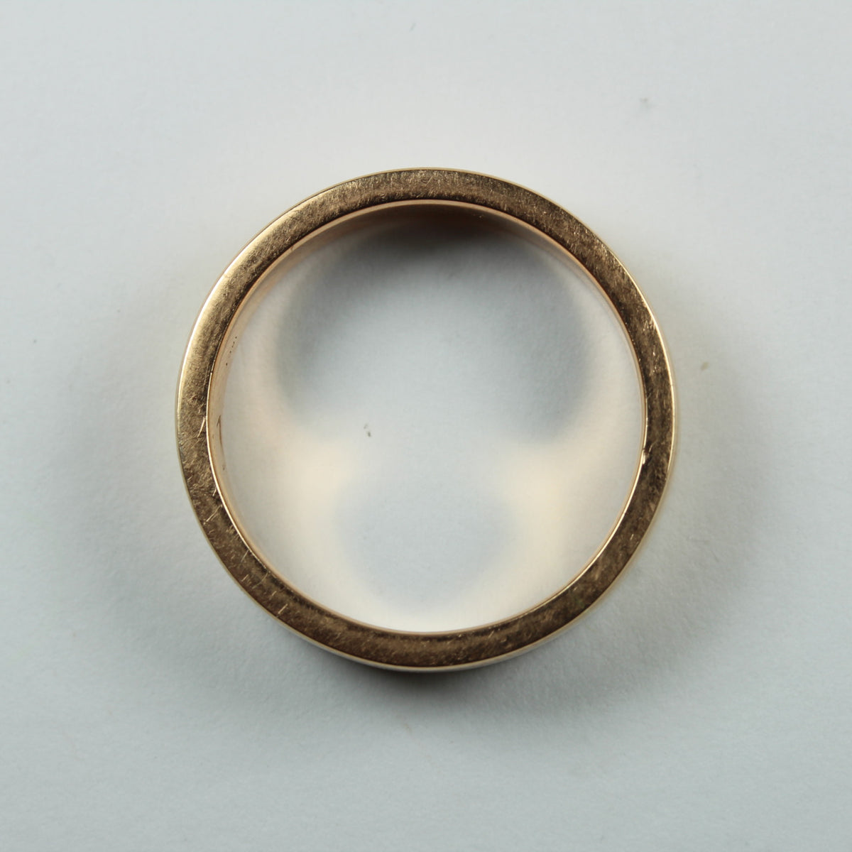 18ct Rose Gold Band Men's Ring
