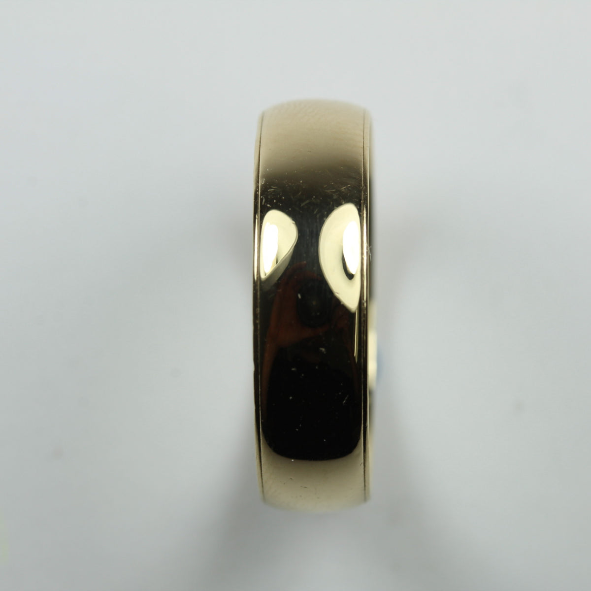 Large 9ct Yellow Gold Band Mens Ring