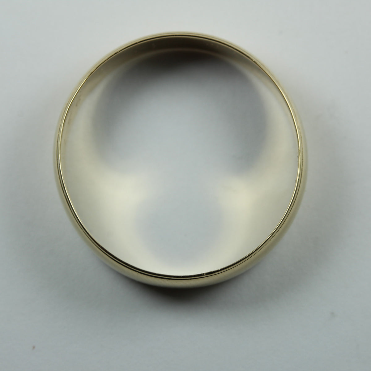 Large 9ct Yellow Gold Band Mens Ring