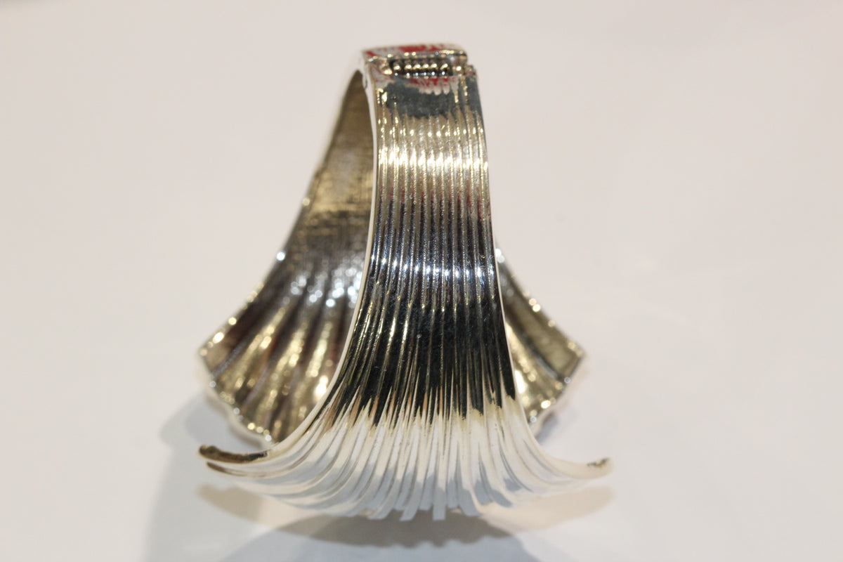 Sterling Silver Clam Shell Cuff