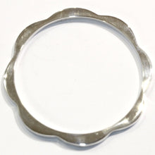 Sterling Silver Modernist Scalloped Edge Bracelet