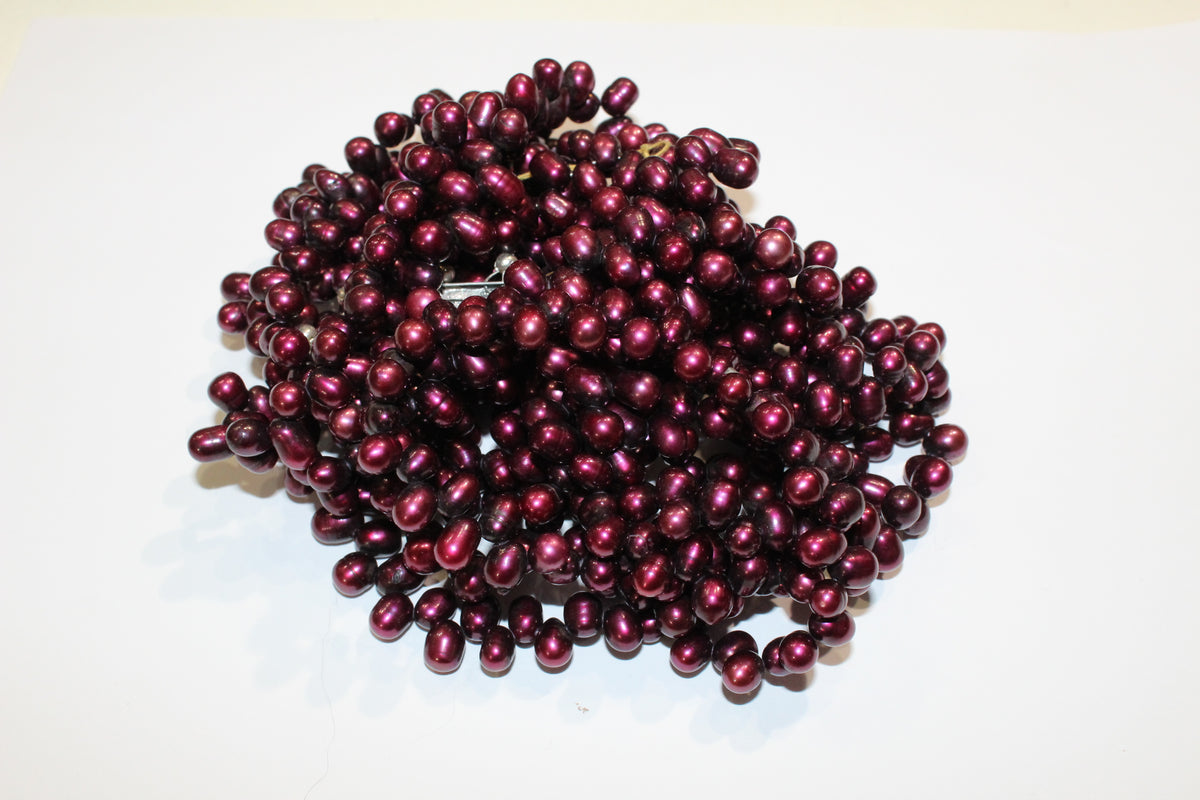 Mulberry Three Strand Pearl Necklace