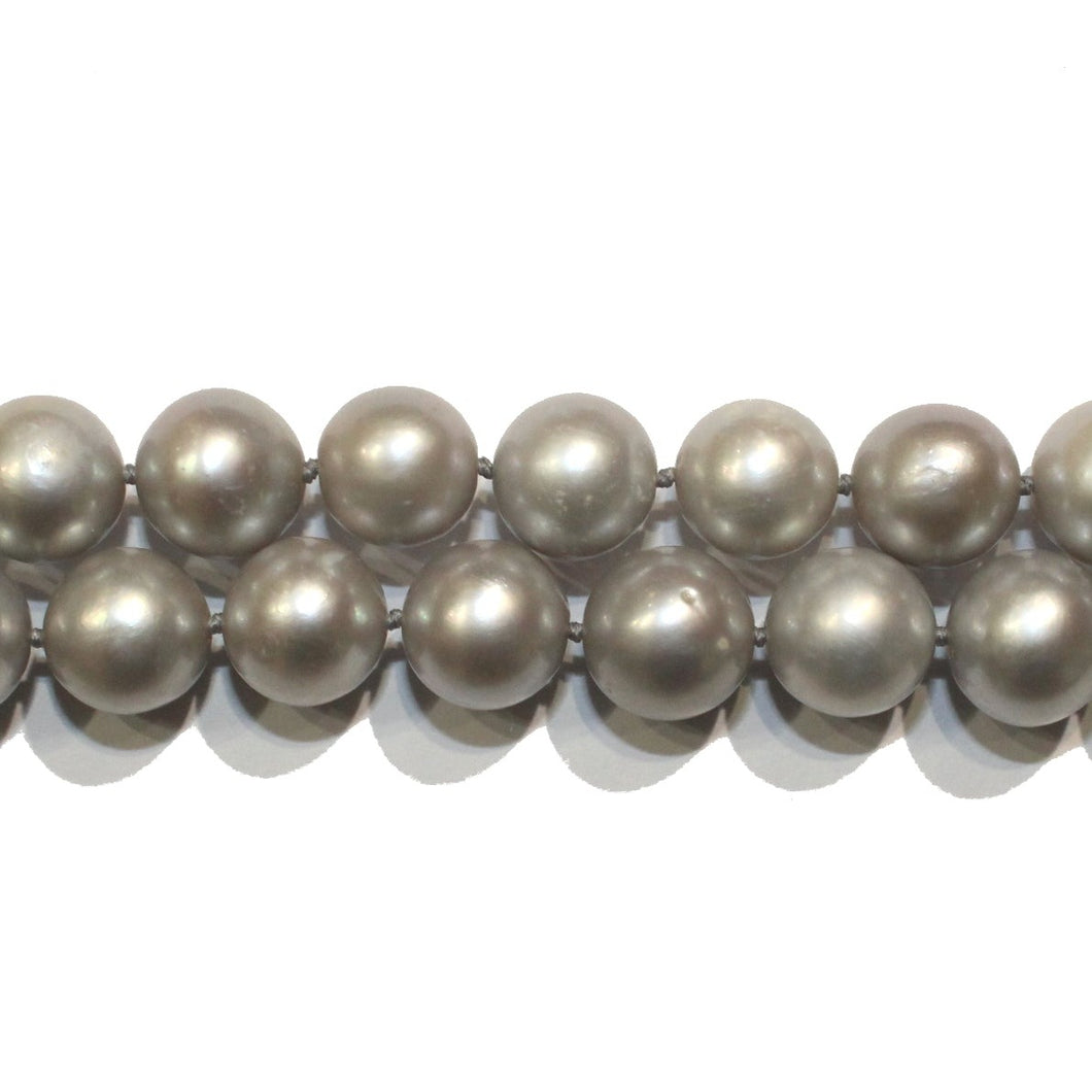 Grey Cultured Pearl Necklace