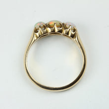 Victorain 15ct Yellow Gold Three Cabochon Opal Ring