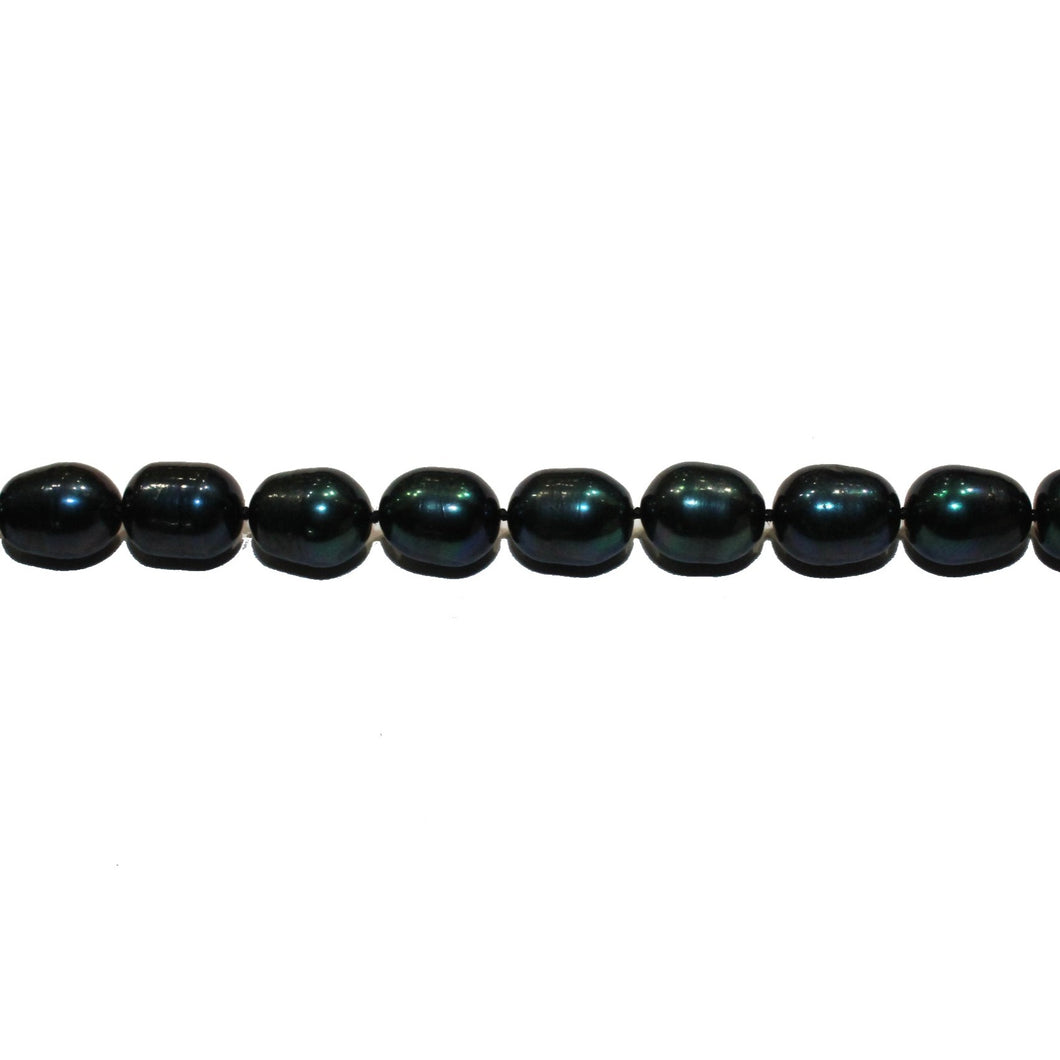Dark Green Cultured Pearl Necklace