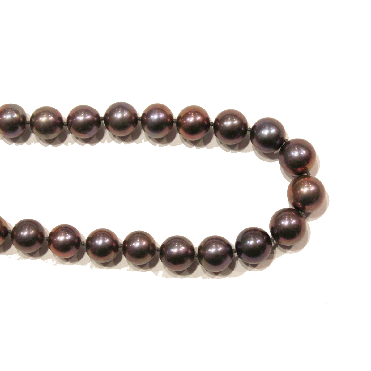Cultured Black Tahitian 12mm Pearl Beaded Necklace
