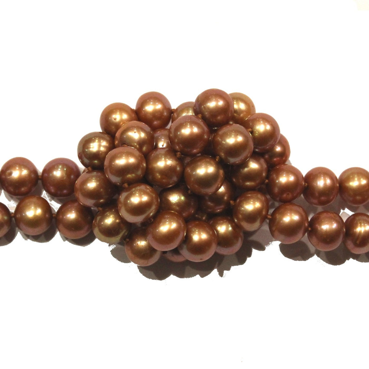 Cultured Bronze-Coloured Pearl Necklace
