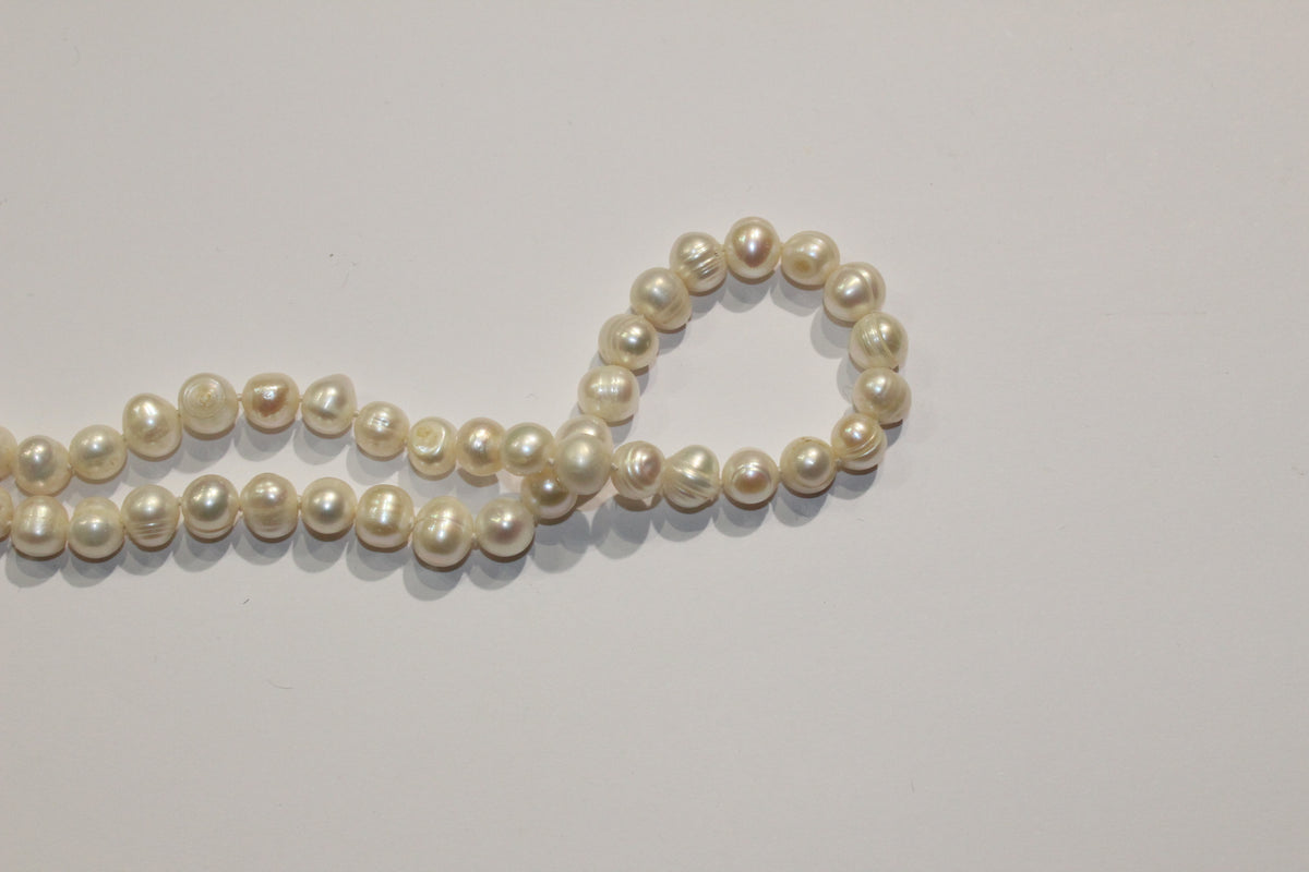 Vintage Semi-Baroque Cultured Pearl Necklace