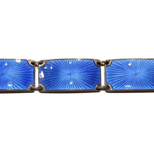 Finn Jensen Norwegian Silver and Blue Enamel Bracelet