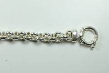 Sterling Silver Oval Linked Bracelet