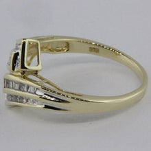 Vintage 9ct Yellow Gold Baguette Diamond Dress Ring