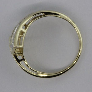 Vintage 9ct Yellow Gold Baguette Diamond Dress Ring