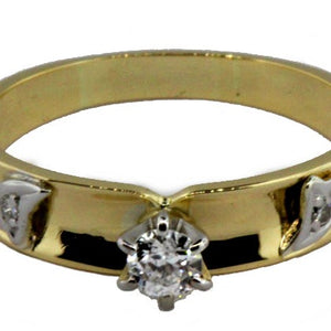 9ct Gold Vintage Diamond Engagement Ring