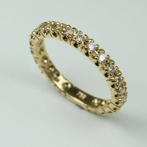 18ct Yellow Gold Diamond Eternity Band