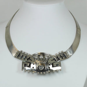 Original Enrique Ledesma Antique Mexican Solid Necklace