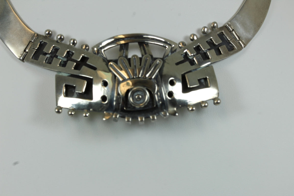 Original Enrique Ledesma Antique Mexican Solid Necklace