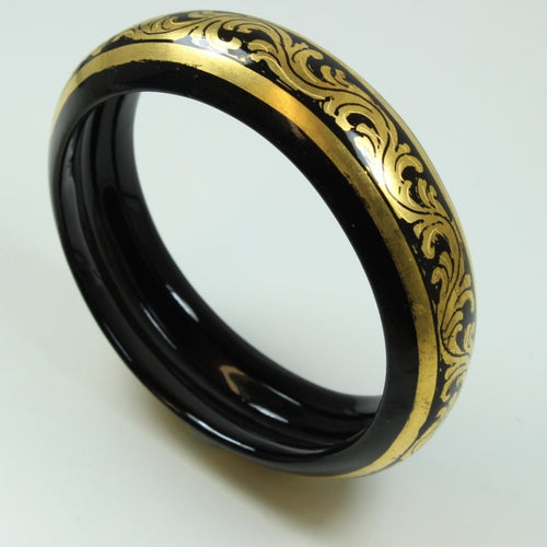 Hand Painted Lacquer Paper Mache Bangle