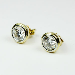 18ct Yellow Gold 2.26ct Diamond Stud Earrings