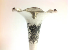 Pair of Silver Flute Vases