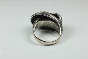 Sterling Silver Wave Design Marcasite Ring