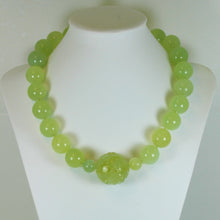 Mutton Fat Nephrite Jade Beaded Necklace