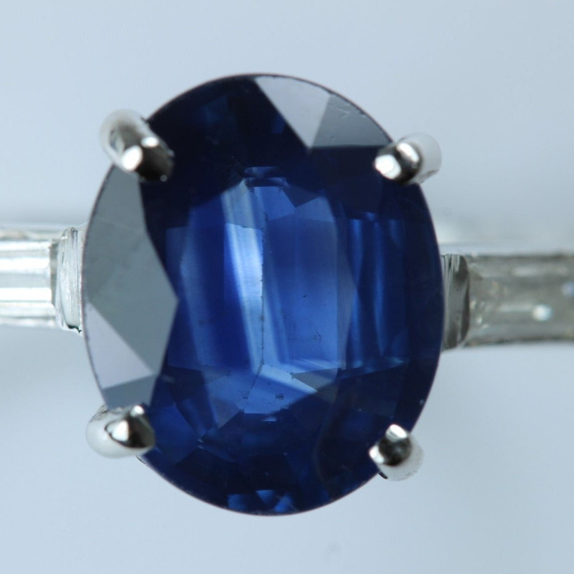 9ct White Gold 2.28ct Kyanite and Diamond Dress Ring
