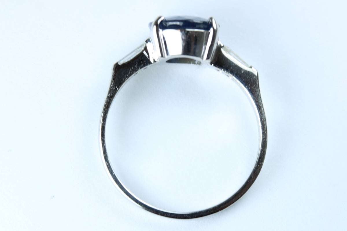 9ct White Gold 2.28ct Kyanite and Diamond Dress Ring