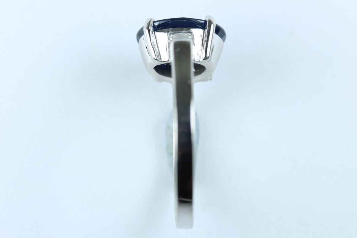 9ct White Gold 2.28ct Kyanite and Diamond Dress Ring