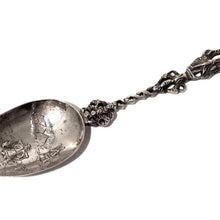 Silver Decorative Spoon, Shepherd Shaped Handle