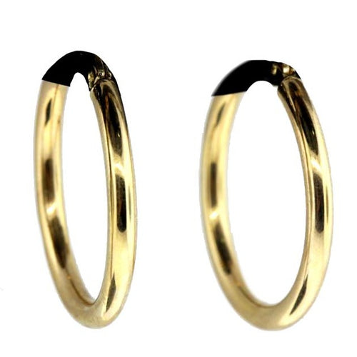 9ct Yellow Gold Hoop Earrings