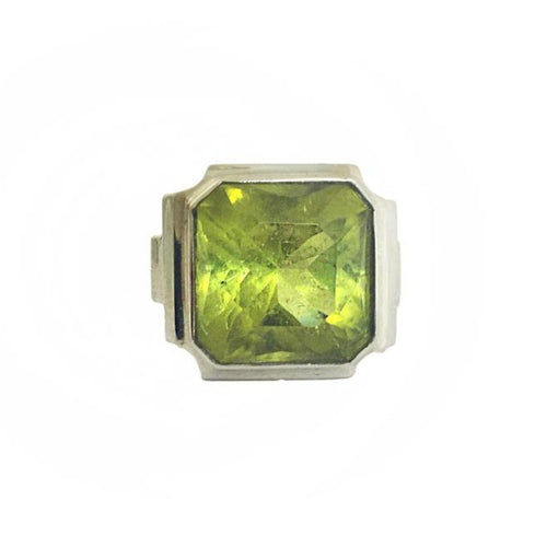 18ct White Gold 10ct Yellow Tourmaline Cocktail Ring