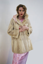 Vintage White Mink Fur Coat