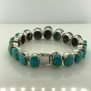Sterling Silver Turquoise Bracelet