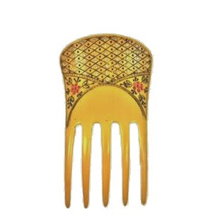 Vintage Celluloid Hair Comb with Crystals